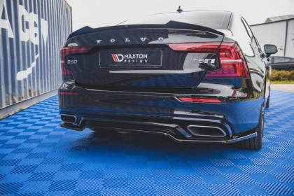 Spoiler zadního nárazníku Volvo S60 R-Design Mk3 černý lesklý plast