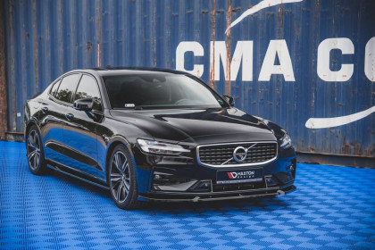 Spojler pod nárazník lipa V.1 Volvo S60 R-Design Mk3 černý lesklý plast