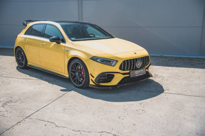 Spojler pod nárazník lipa V.1 Mercedes-AMG A 45 S W177 černý lesklý plast