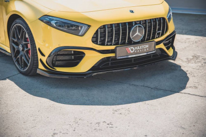 Spojler pod nárazník lipa V.1 Mercedes-AMG A 45 S W177 černý lesklý plast
