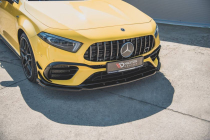 Spojler pod nárazník lipa V.2 Mercedes-AMG A 45 S W177 černý lesklý plast