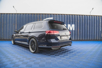 Spoiler zadního nárazníku Volkswagen Passat B8 černý lesklý plast