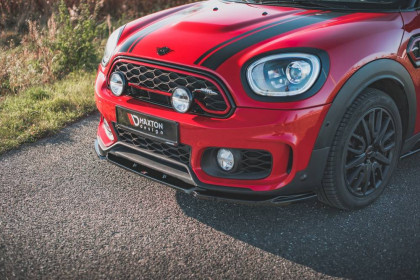 Spojler pod nárazník lipa V.2 Mini Countryman Mk2 F60 JCW černý lesklý plast