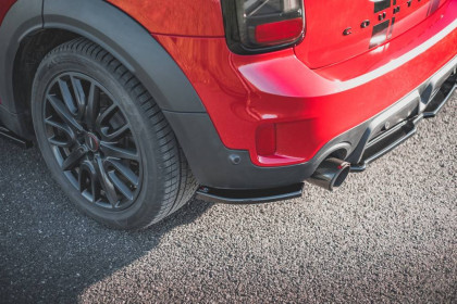 Splittery zadní boční Mini Countryman Mk2 F60 JCW černý lesklý plast