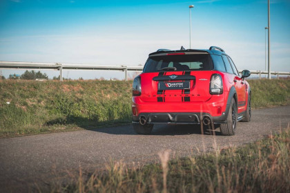 Splittery zadní boční Mini Countryman Mk2 F60 JCW černý lesklý plast