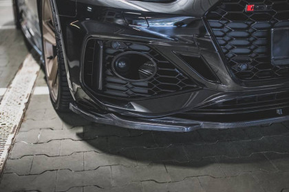 Spojler pod nárazník lipa V.3 Audi RS5 F5 Facelift černý lesklý plast