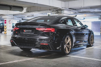 Difuzor zadního nárazníku Audi RS5 F5 Facelift černý lesklý plast