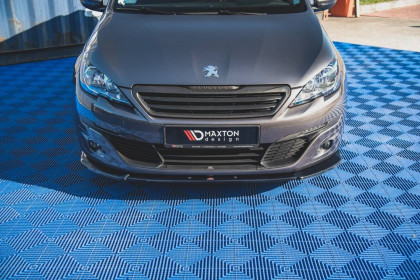 Spojler pod nárazník lipa V.2 Peugeot 308 Mk2 Facelift černý lesklý plast