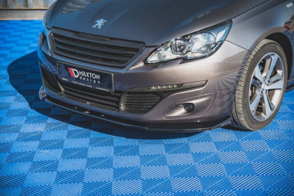 Spojler pod nárazník lipa V.2 Peugeot 308 Mk2 Facelift černý lesklý plast