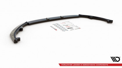Spojler pod nárazník lipa V.2 Peugeot 308 Mk2 Facelift černý lesklý plast
