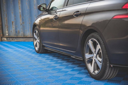 Prahové lišty Peugeot 308 Mk2 Facelift carbon look