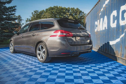 Prodloužení spoileru Peugeot 308 SW Mk2 Facelift černý lesklý plast