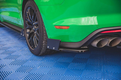 Splittery zadní boční + Flaps V.1 Ford Mustang GT Mk6 Facelift carbon look
