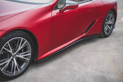 Prahové lišty Lexus LC 500 černý lesklý plast