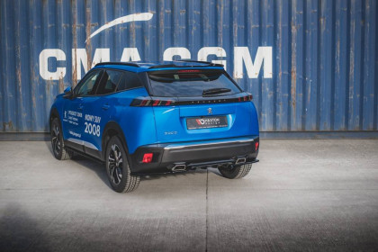 Prodloužení spoileru Peugeot 2008 Mk2 černý lesklý plast