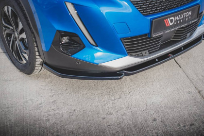 Spojler pod nárazník lipa V.2 Peugeot 2008 Mk2 černý lesklý plast