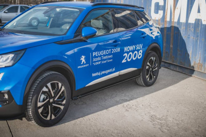 Prahové lišty Peugeot 2008 Mk2 matný plast