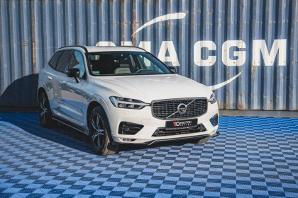 Spojler pod nárazník lipa V.1 Volvo XC60 Mk2 R-Design černý lesklý plast