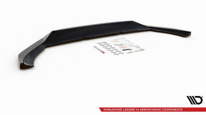 Spojler pod nárazník lipa V.1 Volvo XC60 Mk2 R-Design černý lesklý plast