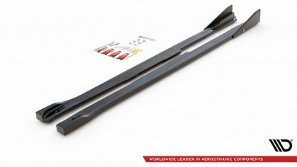 Prahové lišty + Flaps V.2 Toyota GR Yaris Mk4 černý lesklý plast