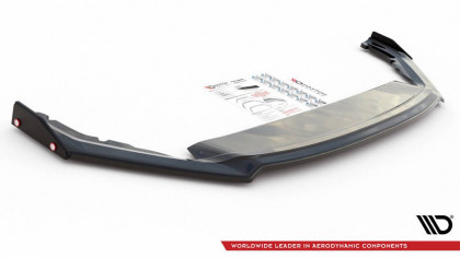 Spojler pod nárazník lipa + Flaps V.2 Škoda Octavia RS Mk4 černý lesklý plast