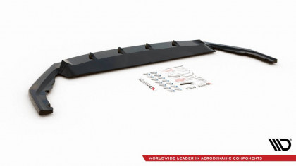 Spojler pod nárazník lipa V.3 Škoda Octavia RS Mk4 černý lesklý plast