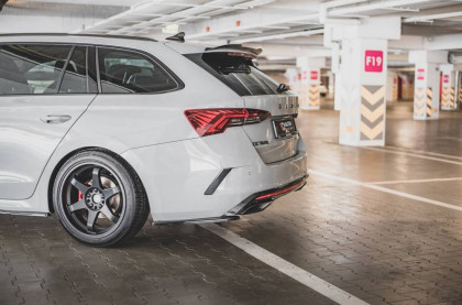 Splittery zadní boční V.1 Škoda Octavia RS Mk4 černý lesklý plast