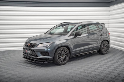 Prahové lišty Cupra Ateca černý lesklý plast