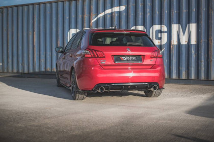 Splittery zadní boční Peugeot 308 GT Mk2 Facelift černý lesklý plast