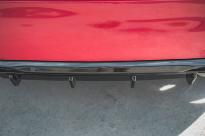 Difuzor zadního nárazníku + imitace koncovek Peugeot 308 GT Mk2 Facelift matný plast