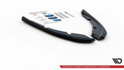 Splittery zadní boční Peugeot 308 SW Mk2 Facelift černý lesklý plast