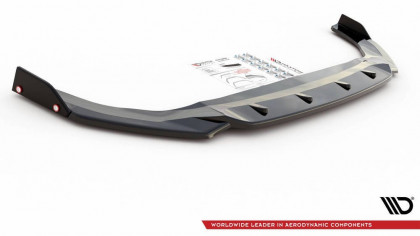 Spojler pod nárazník lipa + Flaps V.2 Volkswagen Golf 8 GTI černý lesklý plast