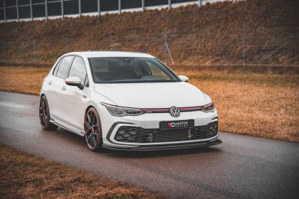 Spojler pod nárazník lipa V.5 Volkswagen Golf 8 GTI černý lesklý plast