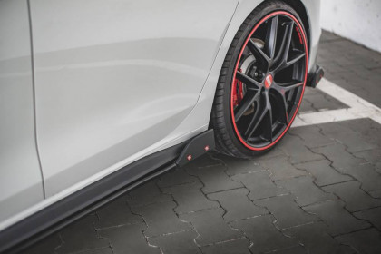 Prahové lišty + Flaps V.2 Volkswagen Golf 8 GTI / GTI Clubsport černý lesklý plast