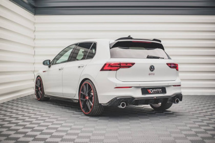 Difuzor zadního nárazníku V.2 Volkswagen Golf 8 GTI černý lesklý plast