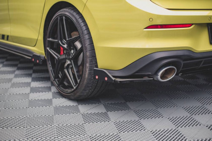 Splittery zadní boční + Flaps V.1 Volkswagen Golf 8 GTI Clubsport carbon look