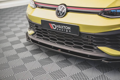 Spojler pod nárazník lipa V.2 Volkswagen Golf 8 GTI Clubsport černý lesklý plast