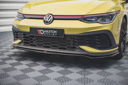 Spojler pod nárazník lipa V.3 Volkswagen Golf 8 GTI Clubsport černý lesklý plast