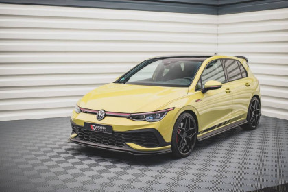 Spojler pod nárazník lipa V.3 Volkswagen Golf 8 GTI Clubsport černý lesklý plast