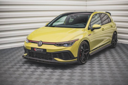 Spojler pod nárazník lipa V.4 Volkswagen Golf 8 GTI Clubsport černý lesklý plast