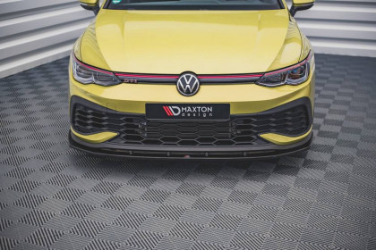 Spojler pod nárazník lipa V.4 Volkswagen Golf 8 GTI Clubsport černý lesklý plast