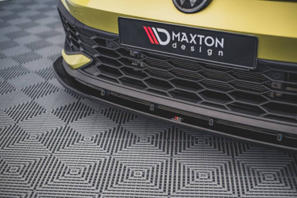 Spojler pod nárazník lipa V.4 Volkswagen Golf 8 GTI Clubsport černý lesklý plast