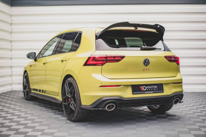 Splittery zadní boční V.2 Volkswagen Golf 8 GTI Clubsport černý lesklý plast