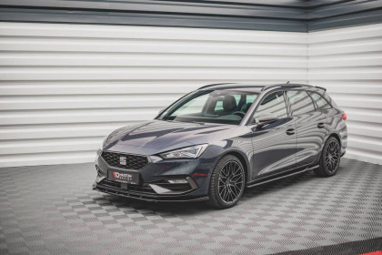 Spojler pod nárazník lipa V.1 Seat Leon FR Mk4 černý lesklý plast