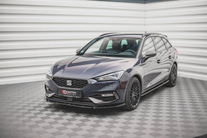 Spojler pod nárazník lipa V.2 Seat Leon FR Mk4 černý lesklý plast