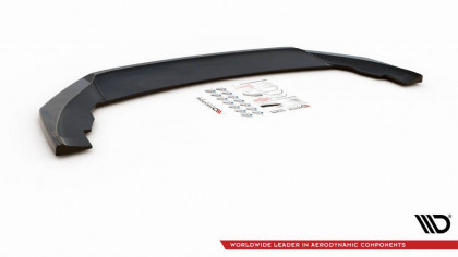 Spojler pod nárazník lipa V.4 Seat Leon FR Mk4 černý lesklý plast