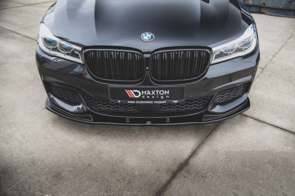 Spojler pod nárazník lipa V.2 BMW 7 M-Pack G11 černý lesklý plast