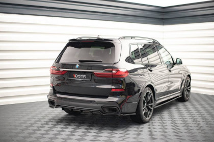 Spoiler zadního nárazníku BMW X7 M G07 s křidélky černý lesklý plast