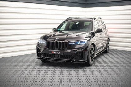 Spojler pod nárazník lipa V.1 BMW X7 M G07 černý lesklý plast