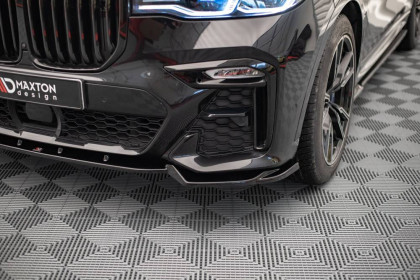 Spojler pod nárazník lipa V.2 BMW X7 M G07 černý lesklý plast